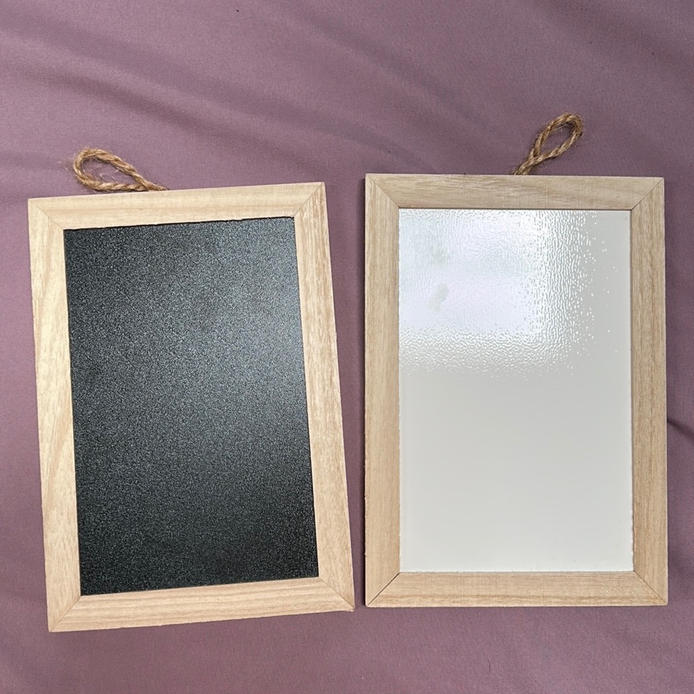 Whiteboard + Chalkboard Set